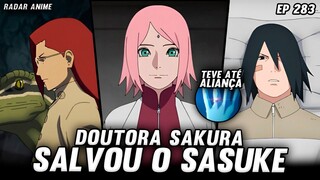 SAKURA CHEGA NA MISSÃO SALVANDO O SASUKE! BORUTO EP 283