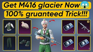 NEW TRICK😱🔥GET M416 GLACIER 100% GRUANTEED | PUBG MOBILE