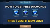 HOW TO GET FREE DIAMONDS! LEGIT100% | Mobile Legends 2021