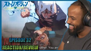 LUCKIEST BLACK MAN!!! Jojo's Bizarre Adventure Part 6: Stone Ocean Episode 32 *Reaction/Review*