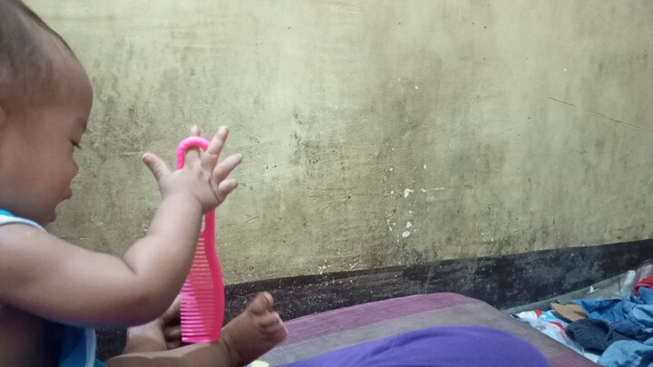 my youngest son tries to play by himself 😍😘