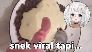 coba masak resep snek tiktok viral tapi jam 3 subuh.....