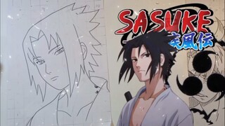 menggambar Sasuke