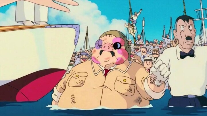 แม้ว่าเจ้าจะกลายเป็นหมู ข้าก็จำเจ้าได้ในฝูงหมู _ #มิยาซากิ ฮายาโอะ#หมูแดง