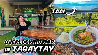 OVERLOOKING BAR IN TAGAYTAY with TAAL VIEW Best Bulalo Kare-Kare + Bagnet Sisig | Cabanas Dine & Bar