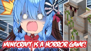 Suisei Realizes Minecraft is Actually a Horrorgame 【Hololive English Sub】