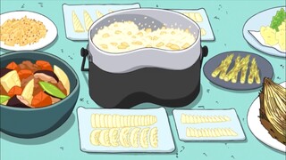 【蜡笔小新】在茂密的竹林中吃竹笋香菇焖肉、竹笋焖饭和清蒸竹笋，看着真的食欲大开