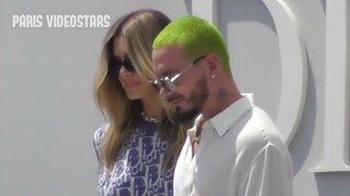 J. Balvin and his wife @ Paris Fashion Week 23.june 2023 show Christian Dior