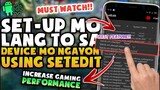 DVM TWEAKS!! Pabilisin Natin Phone Mo For Gaming Gamit To || Using Setedit