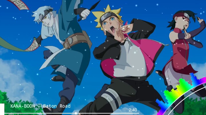 Kana Boon - Baton Road OST Boruto [ Visual Audio ]