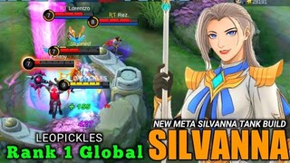 WORLD RANK NO.1 SILVANNA GAMEPLAY BY LEOPICKLES (META TANK) • MLBB