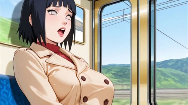 HINATA GA TAHAN DI KERETA LANGSUNG