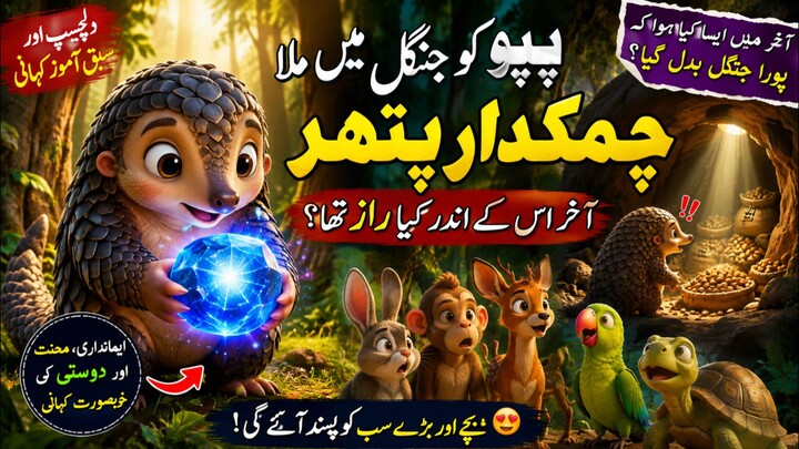 پپو کو جنگل میں ملا چمکدار پتھر 😱 آخر اس کے اندر کیا راز تھا؟ | The Mysterious Glowing Stone