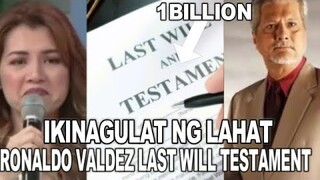 JANNO GIBBS AT MELISSA GIBBS NAIYAK NG MABASA ANG LAST WILL TESTAMENT NG AMANG SI RONALDO VALDEZ!