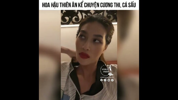 Hoa Hậu Thiên Ân livestream kể chuyện cương thi Lâm Chánh Anh, cá sấu Miss Grand International 2022