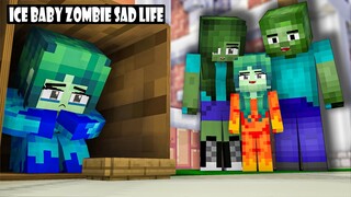 Monster School: Poor twin baby Fire zombie Ice Zombie Girl  - Sad Story - Minecraft Animation