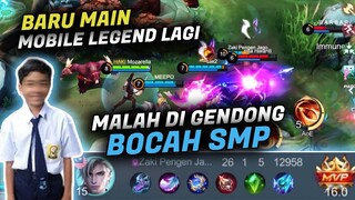 DI GENDONG BOCIL SMP ?! BARU MAIN MOBILE LEGEND LAGI LANGSUNG DI GENDONG BOCIL SMP ! - MOBILE LEGEND