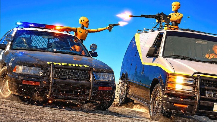 Police Chase and Car Crashes #03 BeamNG.Drive