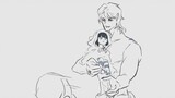 [JOJO/ Euler Father and Daughter/Mu Da Father and Daughter] Tough guy with baby everyday