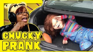 Chucky Scare People Prank | Ross Smith | Aychristene Reacts