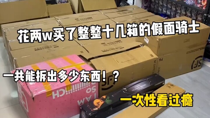 花两万软妹币 回收了十几箱特摄系列的玩具！一共能拆出多少东西呢？