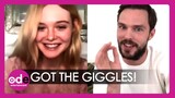 Nicholas Hoult and Elle Fanning Couldn't Stop Giggling Together on Set for 'The Great'
