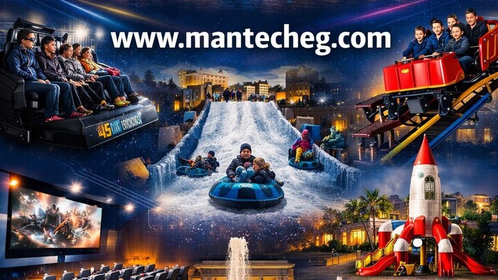 ManTech | Mall Sculptural Fountain & Waterfall Show Demo – عرض نافورة وشلال المول