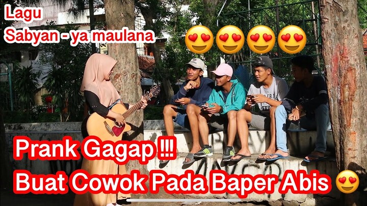 Prank Gokil Nyanyi Gagap 😂 Bikin Baper Cowok Cowok 😂 Bawain Lagu 😂 Ya Maulana - Sabyan 😍