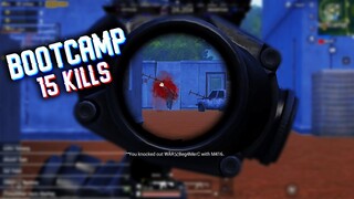 Surprising enemies with this skill Solo Squad 15 kills at Boot Camp | PUBG Mobile Highlights