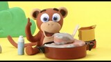Cheeky monkey Stop motion cartoon for children - BabyClay