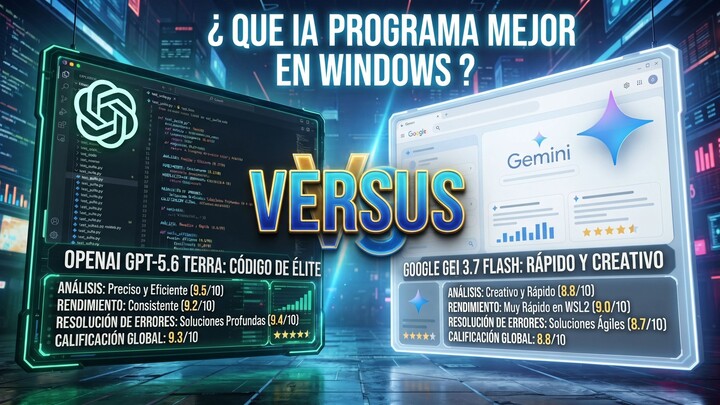 ¿El FIN de OpenAI? Probé GEMINI 3.7 FLASH vs CHATGPT 5.6 TERRA en Código