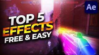 TOP 5 BEST EFFECTS for your Valorant Montages FREE / NO PLUGINS After Effects Tutorial