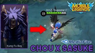 CHOU SKIN SCRIPT SASUKE MATHILDA PATCH - MOBILE LEGENDS