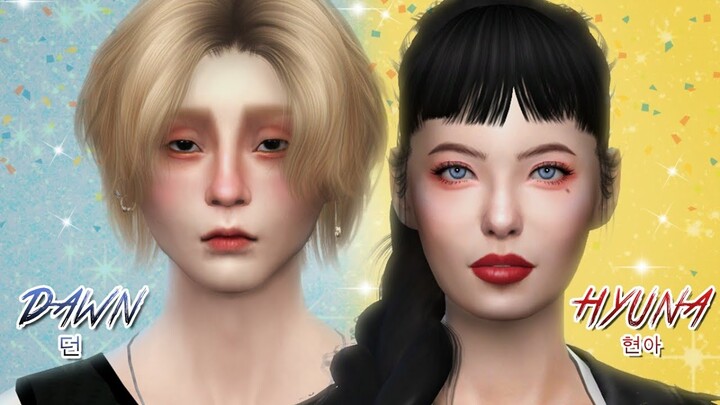 🔥 DAWN x HyunA ✨ ¦ The Sims 4 CAS (+full cc list) **COLLAB**