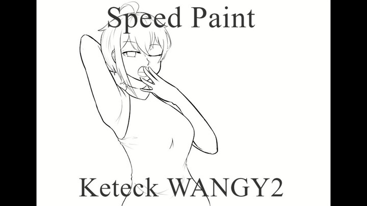 Speed Paint Nishitama Yuko (@tarou_pop Original Character)