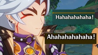 So this is how 4 VA's of Itto say "Hahahahahaha"