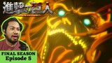 IT'S WAR!!! 😱 | Attack on Titan Final Season Episode 5 [REACTION]