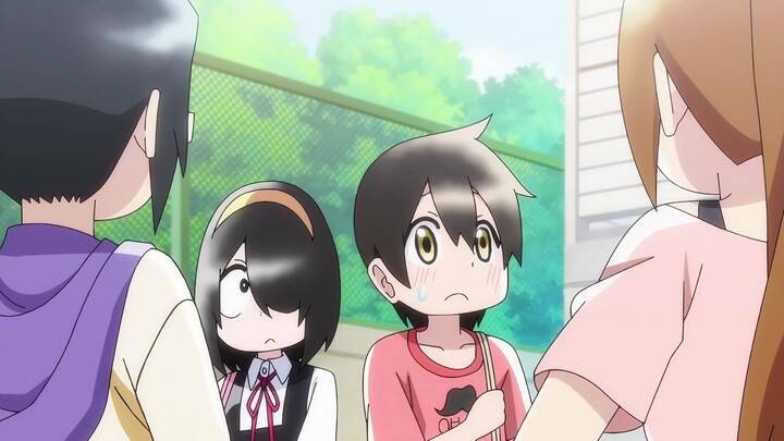 "The innocent Takata is good at defeating the dark classmates, and puts a toy ring on Nishimura, whi