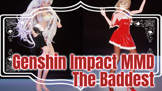 [Genshin Impact MMD] Hộp Đêm Nightclub Yowane ⚡ Christmas Lisa | K/Da - The Baddest