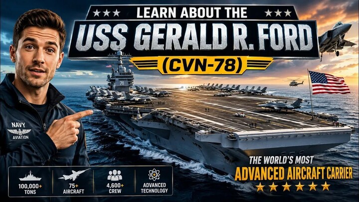 Learn about the USS Gerald R. Ford (CVN-78) aircraft carrier and its extraordinary capabilities.