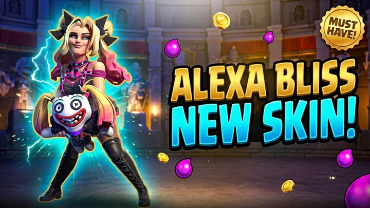 【部落冲突】WWE女神 Alexa Bliss 专属皮肤设计概念！这波联动太霸气了！⚡️👑