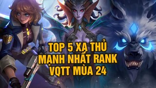 Tốp Mỡ | TOP 5 Xạ Thủ Mạnh Nhất Rank VQTT Pro Hay Dùng! Tướng Cuối Cùng Tỉ Lệ Ban/Pick 100%?? | MLBB