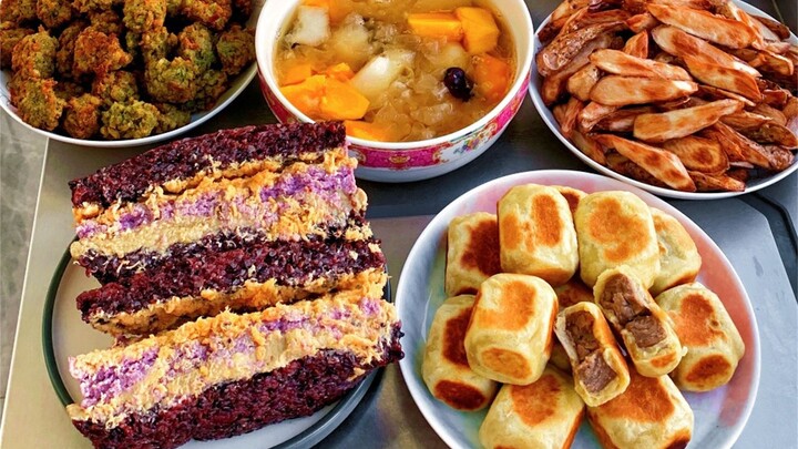 كعكة الفاصوليا السحرية بالكستناء من أمي 🌰 كرات الجزر والفاصوليا الخضراء السرية من الجدة