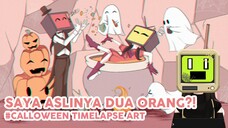 SAYA ASLINYA DUA??!?! 😱 || [TIMELAPSE] Art Halloween special.