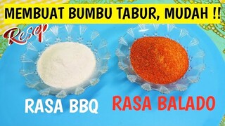 Bumbu DAHSYAT !! CARA MEMBUAT BUMBU TABUR || BUMBU TABUR RASA BBQ & BALADO || COCOK UNTUK CAMILAN