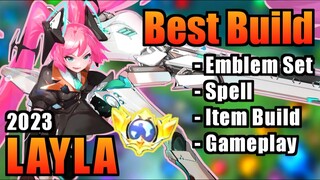 LAYLA BEST BUILD 2023 | TOP 1 GLOBAL LAYLA BUILD | LAYLA - MOBILE LEGENDS | MLBB