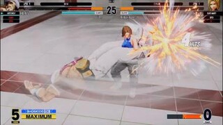 KOF15　ブルーマリー　デカキャラにジャイアントスイング