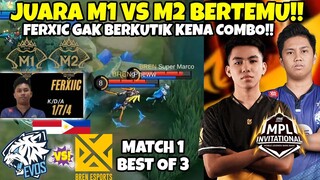 TIM JUARA M1 VS TIM JUARA M2!! SABER +HARITH KELUAR!! FERXIC DI BIKIN KETAR KETIR COY!! MATCH 1