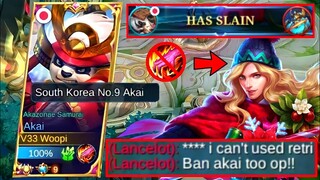 JUNGLE AKAI IS THE KRYPTONITE OF LANCELOT USERS! 😱 | AKAI TOP 1 GLOBAL | MLBB