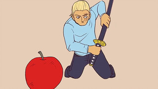 How strong is King, the strongest man on earth, that he scared away Atomic Samurai with just a sligh